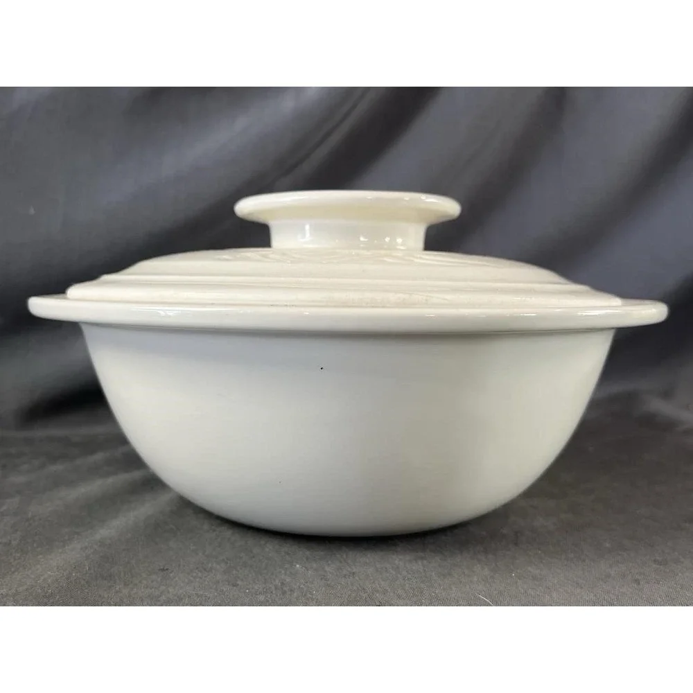 Vintage‎ Kira Fournier Designs Yunnan Steam Pot Off White Glazed Ceramic Rare